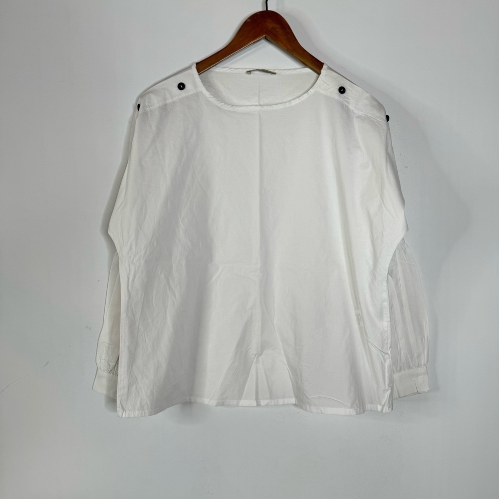 Susy‎ Mix White Long Sleeve Blouse Size Small/Medium